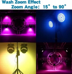 LED Moving Head Light 36x18W Wash Zoom Effect (15-90 Degree)